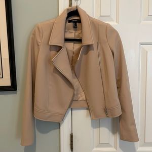 Tan Cropped Jacket